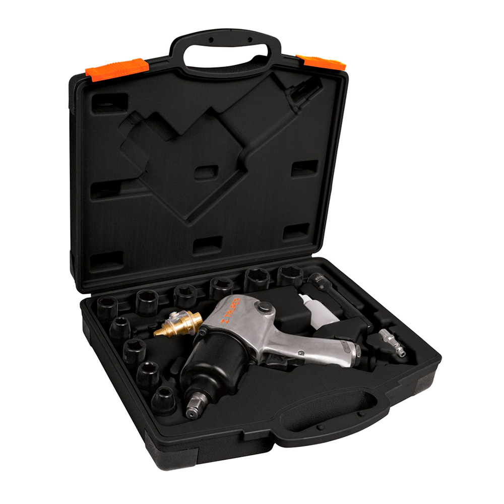 KIT DE LLAVE DE IMPACTO 1/2' IND. CON ESTUCHE PLÁSTICO - 4