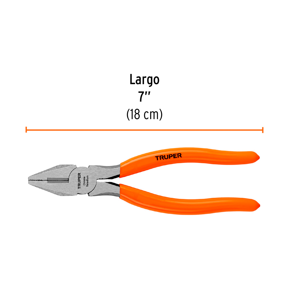ALICATE UNIVERSAL 7' MANGO DE PVC TRUPER - 3