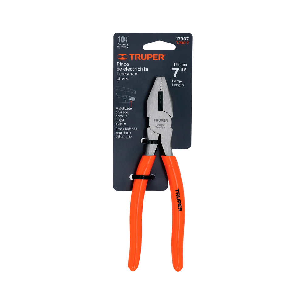 ALICATE UNIVERSAL 7' MANGO DE PVC TRUPER - 4