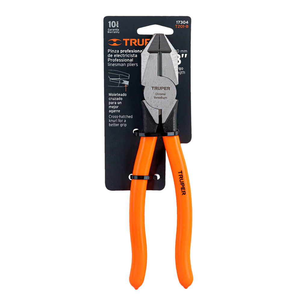 ALICATE UNIVERSAL PROFESIONAL 8' MANGO DE PVC TRUPER - 4