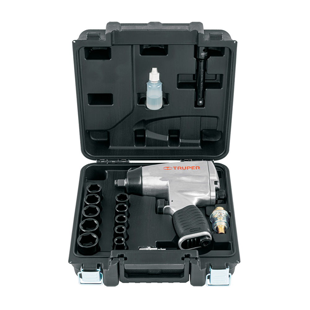 KIT DE LLAVE DE IMPACTO 1/2' CON ESTUCHE PLÁSTICO TRUPER - 1