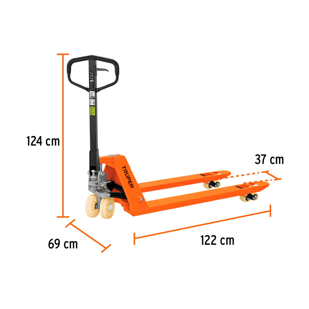PATO DE 3 TON CON RUEDAS DE NYLON TRUPER - 3