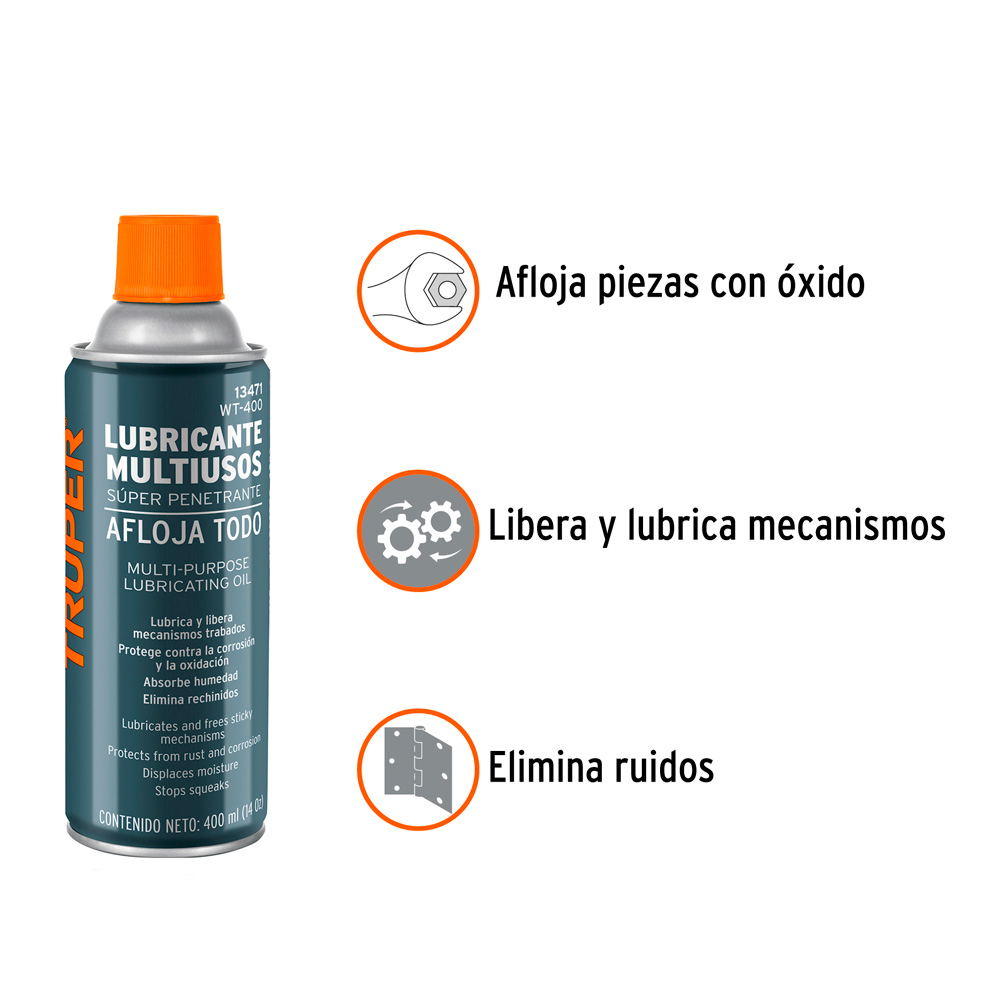 ACEITE AFLOJATODO EN AEROSOL DE 400 ML TRUPER - 2