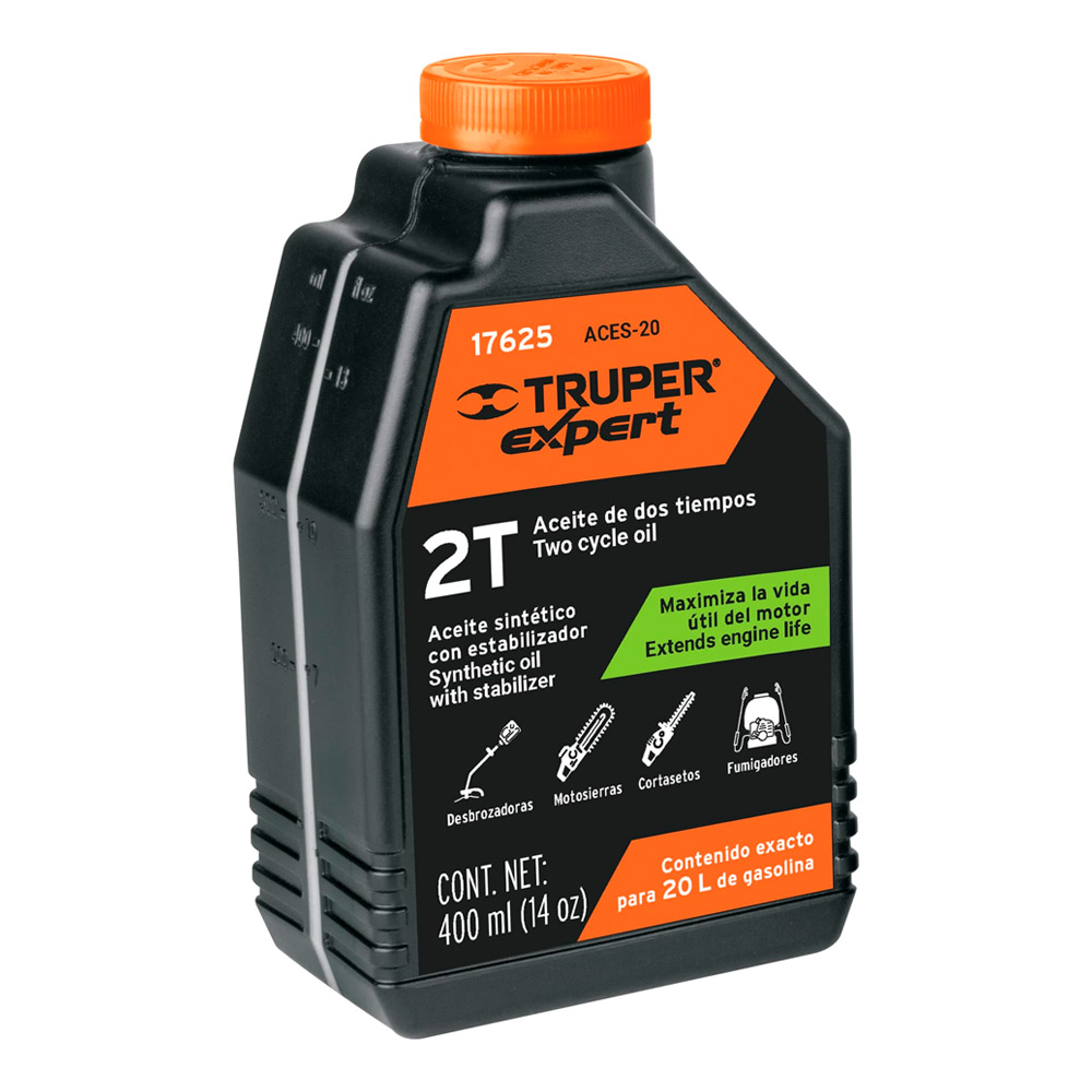 ACEITE SINTÉTICO PARA MOTOR DE 2 TIEMPOS 400 ML - 1