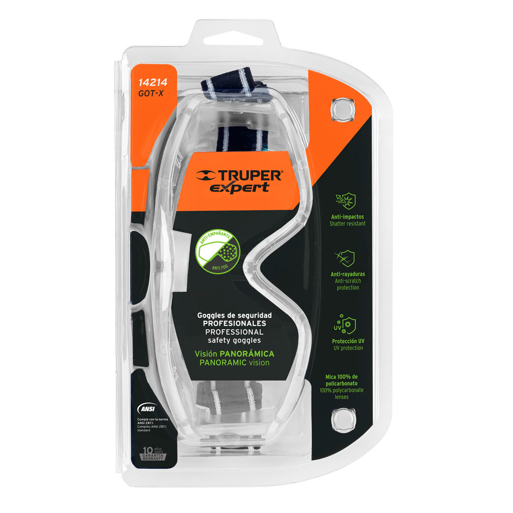 GOGGLES DE SEGURIDAD PROFESIONALES ANTIEMPAÑO EXPERT - 3
