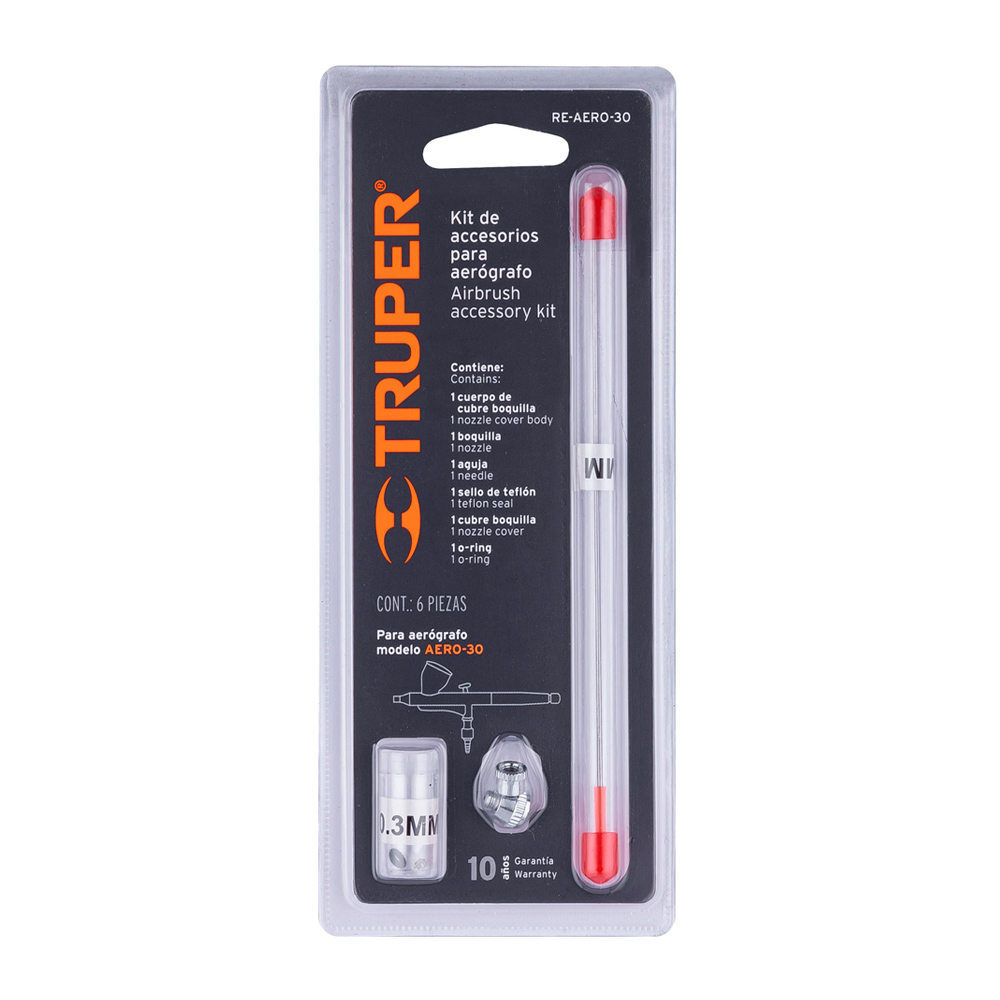 KIT DE 5 ACCESORIOS PARA AERÓGRAFO AERO-30 TRUPER - 3