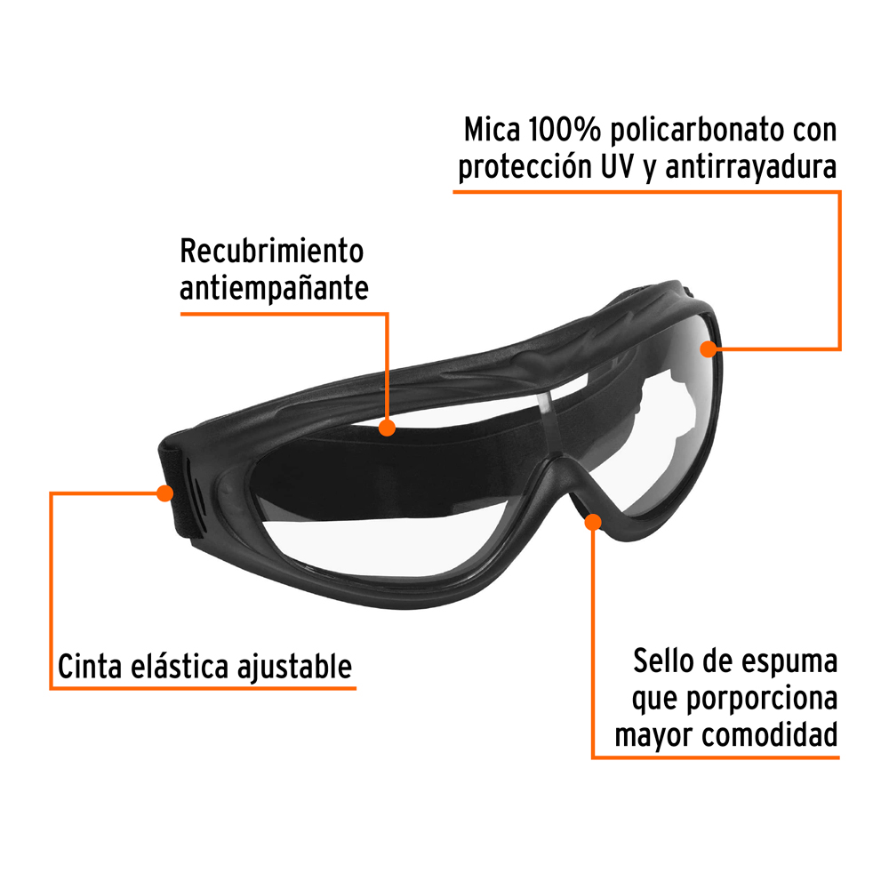 GOGGLES DE SEGURIDAD ULTRA LIGEROS ANTIEMPAÑO TRUPER - 2