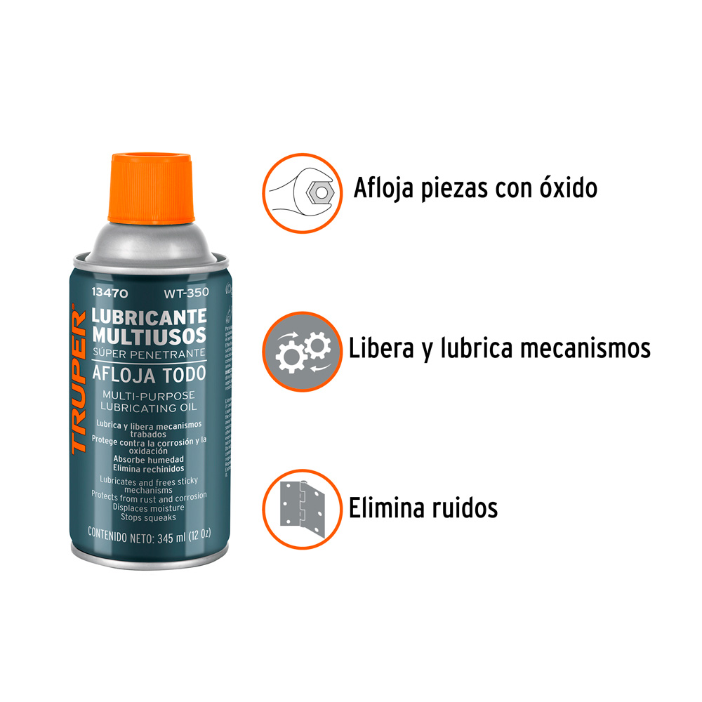 ACEITE AFLOJATODO EN AEROSOL DE 345 ML TRUPER - 2