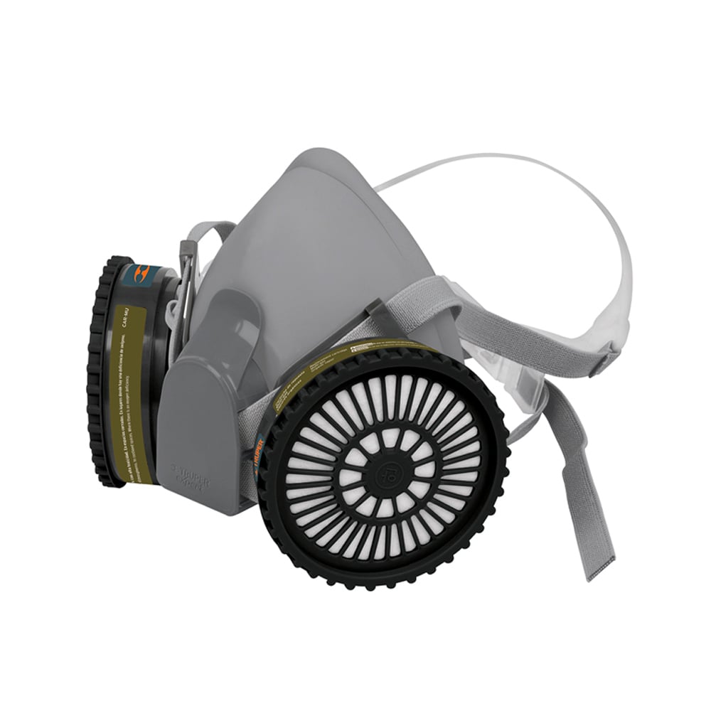 KIT RESPIRADOR PROFESIONAL CON CARTUCHOS MULTIGAS TRUPER - 1