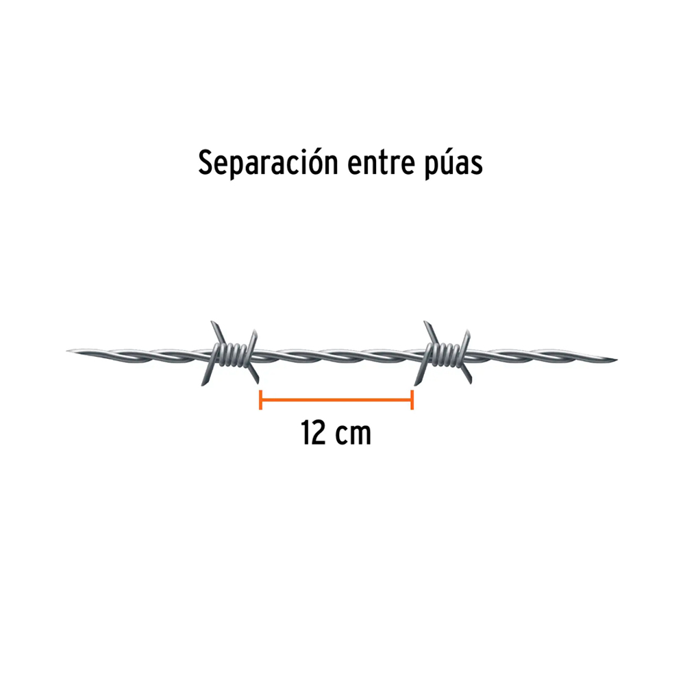 ALAMBRE DE PÚAS CALIBRE 17.5 200 M - 2