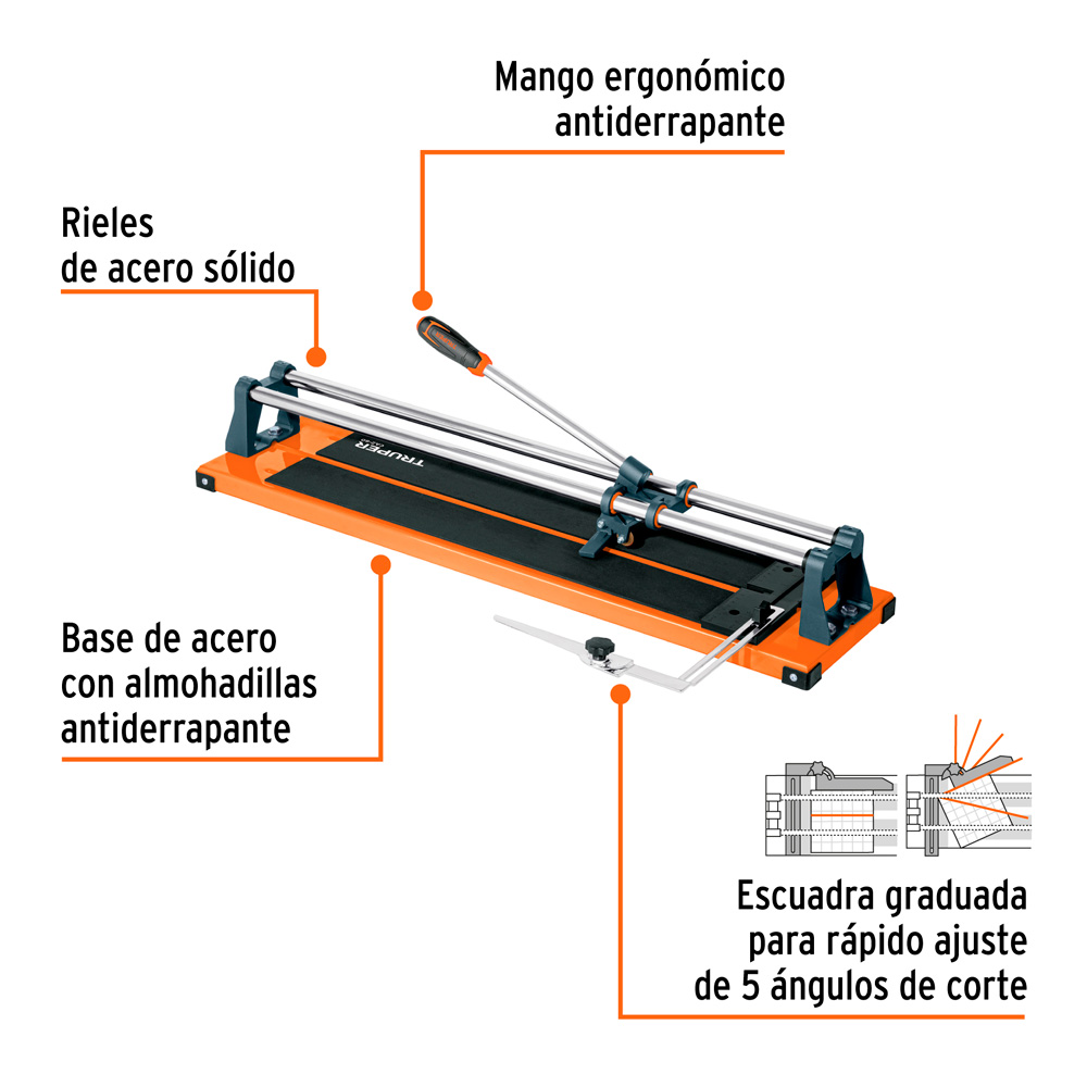 CORTAPISOS DE MAYÓLICA DE 24' 61 CM TRUPER - 2