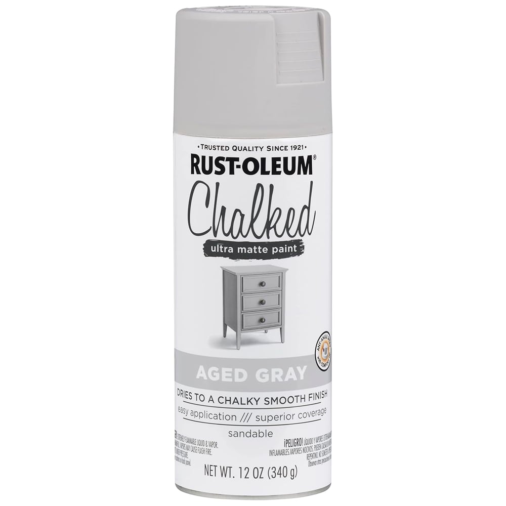 PINTURA RUST-OLEUM CHALKED ULTRA MATE GRIS ENVEJECIDO 340G - 1