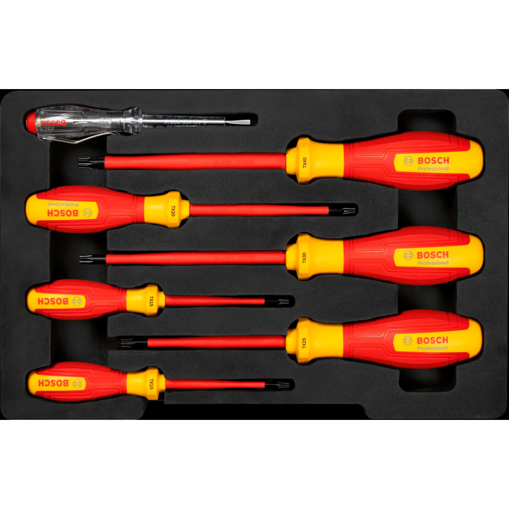 JUEGO DE DESTORNILLADORES VDE BOSCH TX X7PZ 1600A02NF8 - 2
