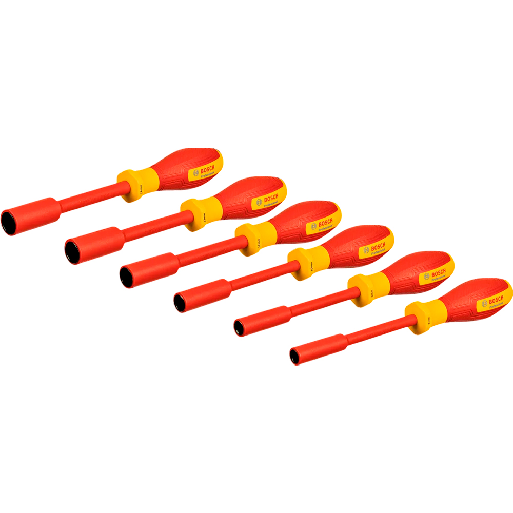 JUEGO DE LLAVES CASQUILLO HEXÁGONO VDE BOSCH X6PZ 1600A02NF3 - 1