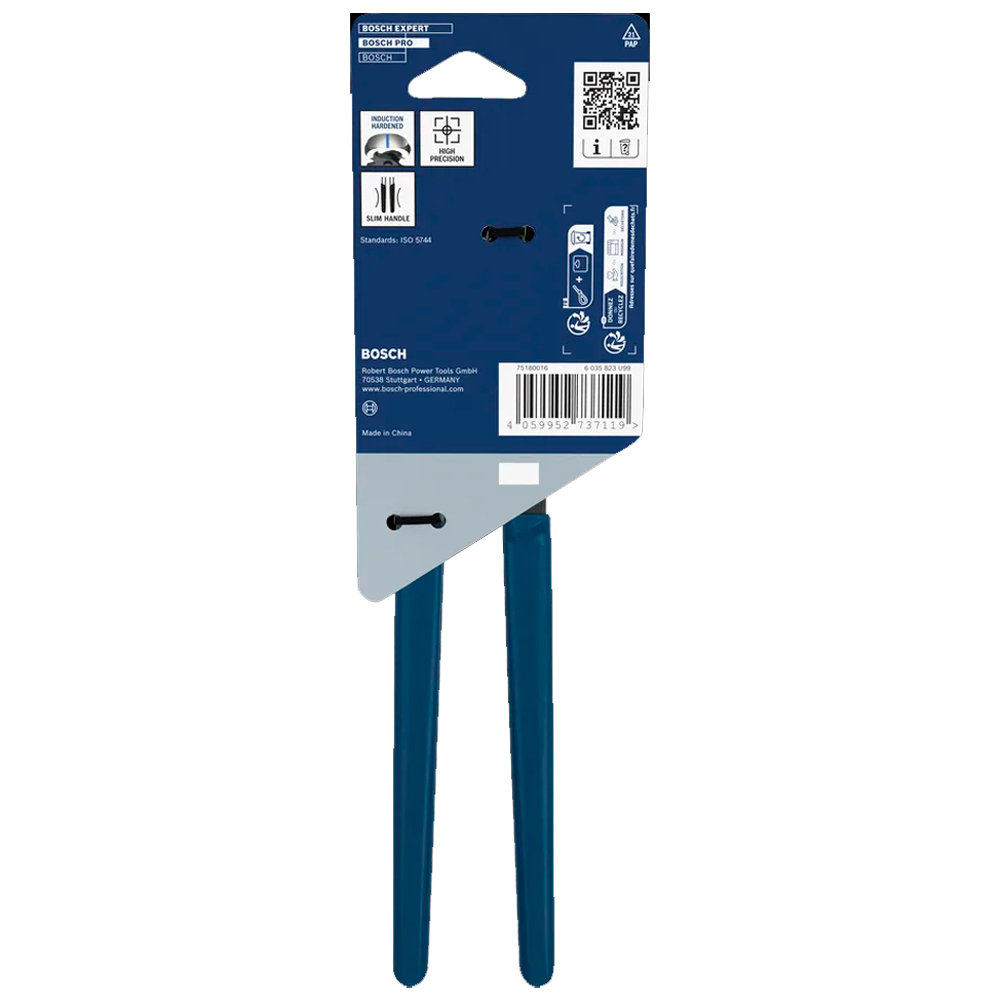 TENAZAS DE ALBAÑIL PRO BOSCH 225 MM MANGO GOMA 1600A039TZ - 3