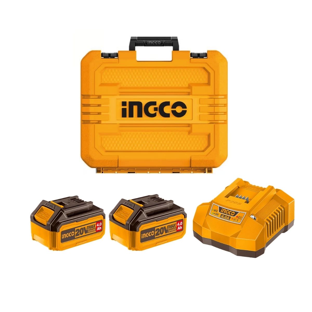 TALADRO PERCUTOR + AMOLADORA 115 MM 20V INGCO CKLI20256 - 4