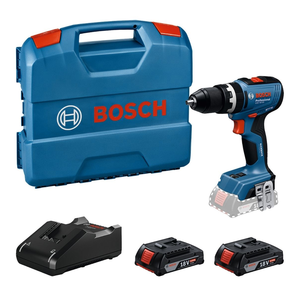 TALADRO PERCUTOR BOSCH GSB 18V-65 1/2' 18V BL + 2 BATERÍAS - 1