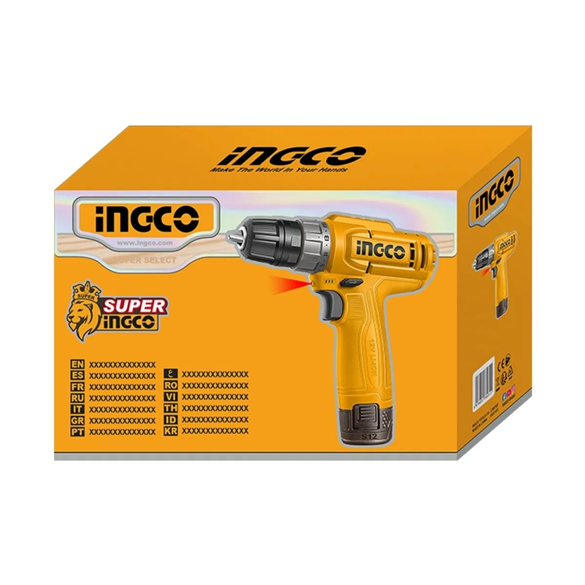 TALADRO ATORNILLADOR 12V 20NM INGCO CDLI12456 - 3