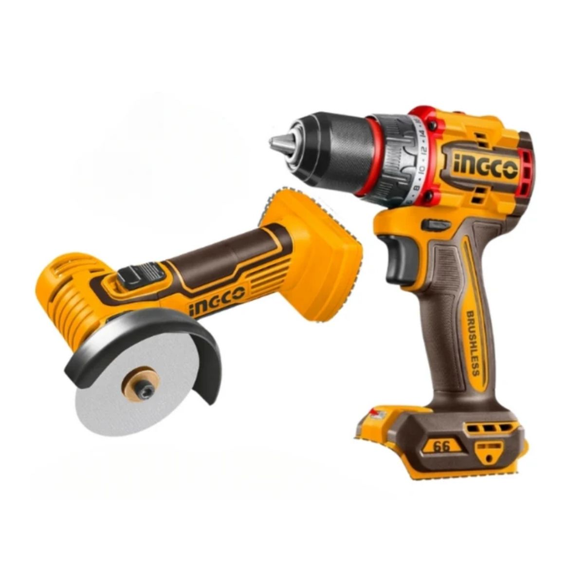 KIT TALADRO 66NM + MINI AMOLADORA 3' 20V INGCO CKLI20766 - 3