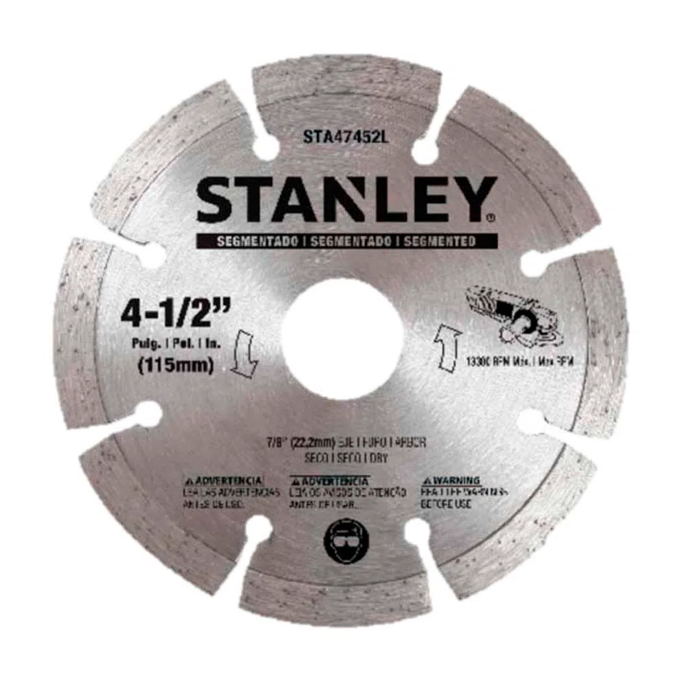 AMOLADORA ESMERIL STANLEY SG7115V10 4 1/2' 750W + 10 DISCOS - 6