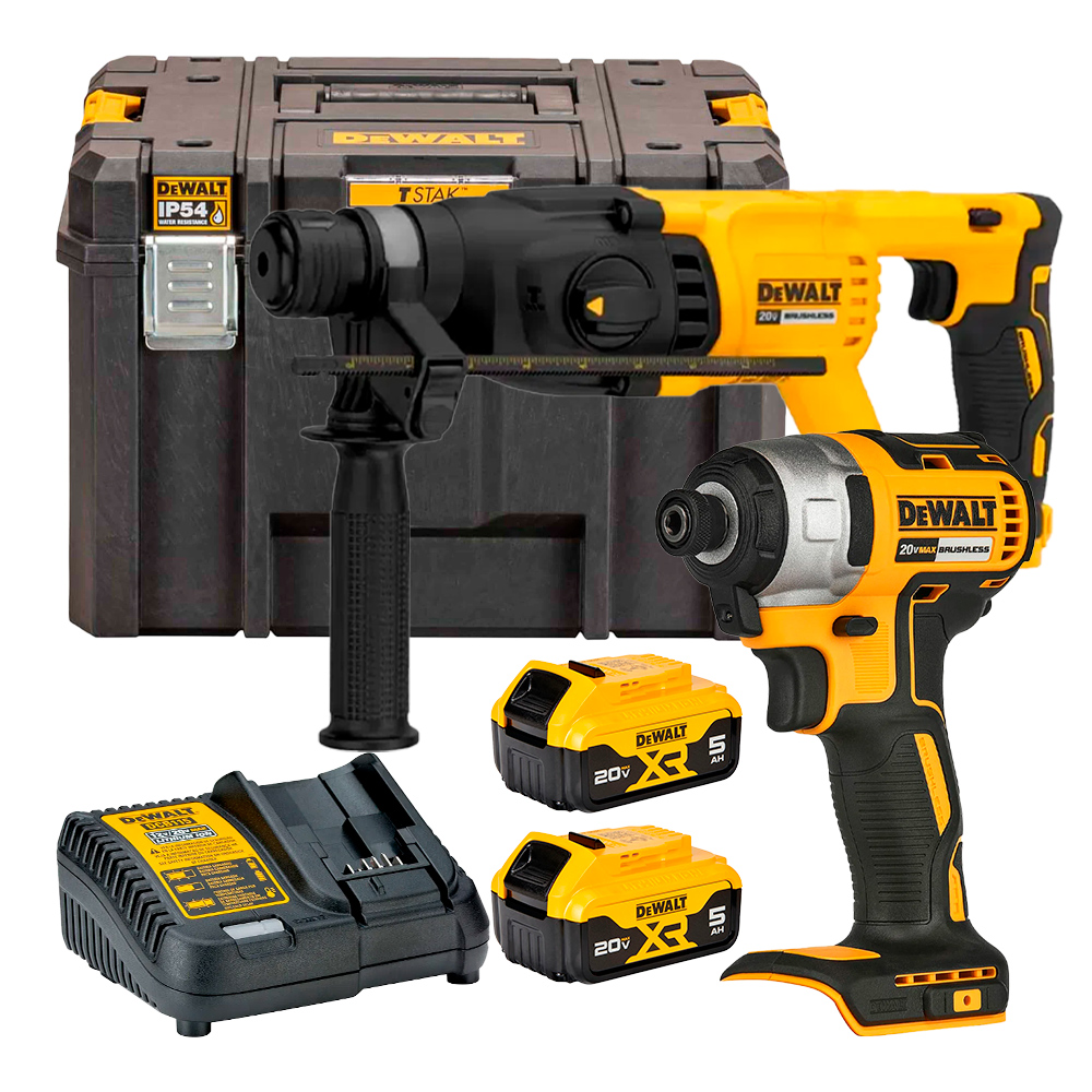 COMBO ROTOMARTILLO + IMPACTO DEWALT 20V DCK260D1P1T - 1
