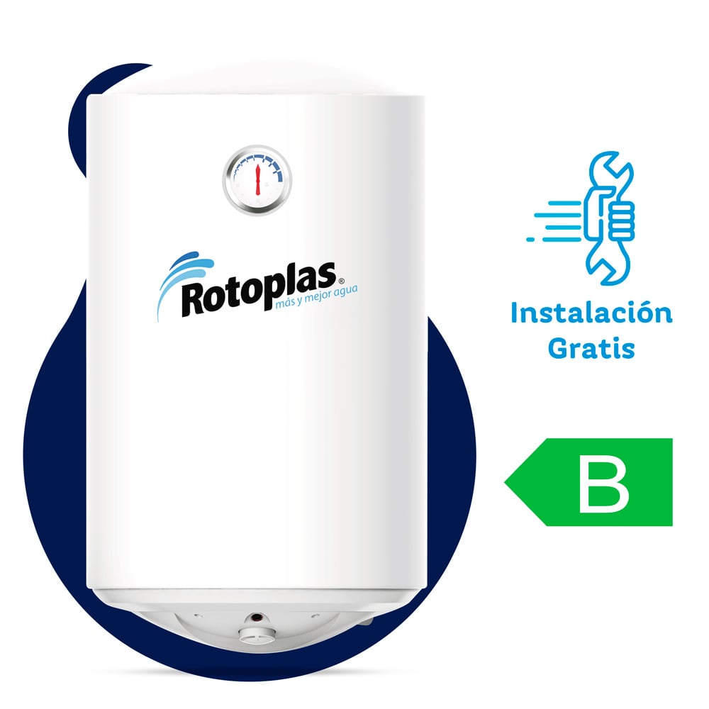 TERMA ELÉCTRICA DE ACUMULACIÓN ROTOPLAS DURATERMA 50 L - 1