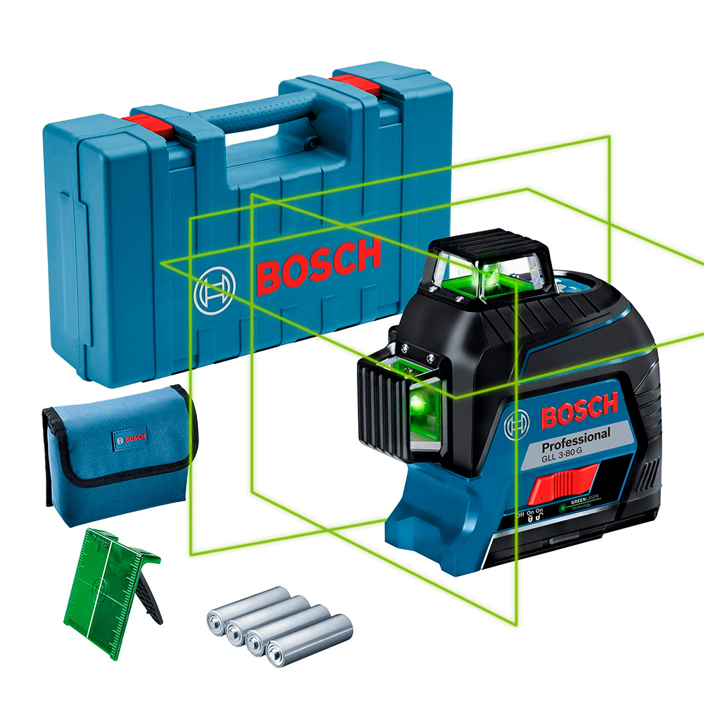 NIVEL LÁSER BOSCH GLL 3-80G VERDE GLL 3-80 G 360 - 1