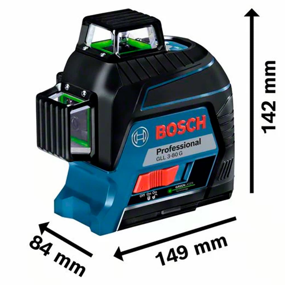 NIVEL LÁSER BOSCH GLL 3-80G VERDE GLL 3-80 G 360 - 2