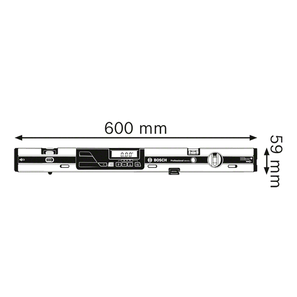 INCLINÓMETRO DIGITAL BOSCH GIM 60 L PROFESIONAL MEDIDOR DE ÁNGULOS - 4