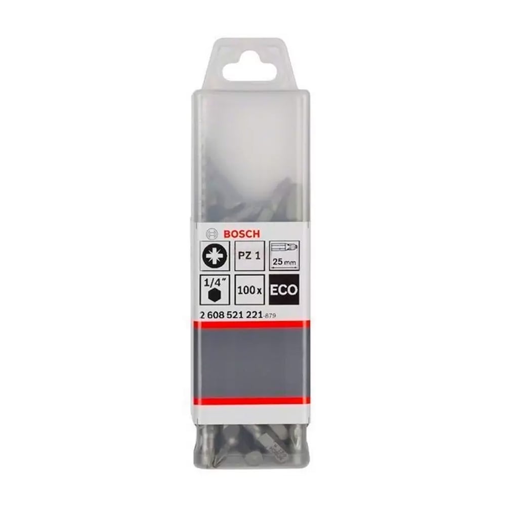 BOSCH PUNTA POZIDRIV 1X25MM 100 UNIDADES CAJA PLASTICA - 1
