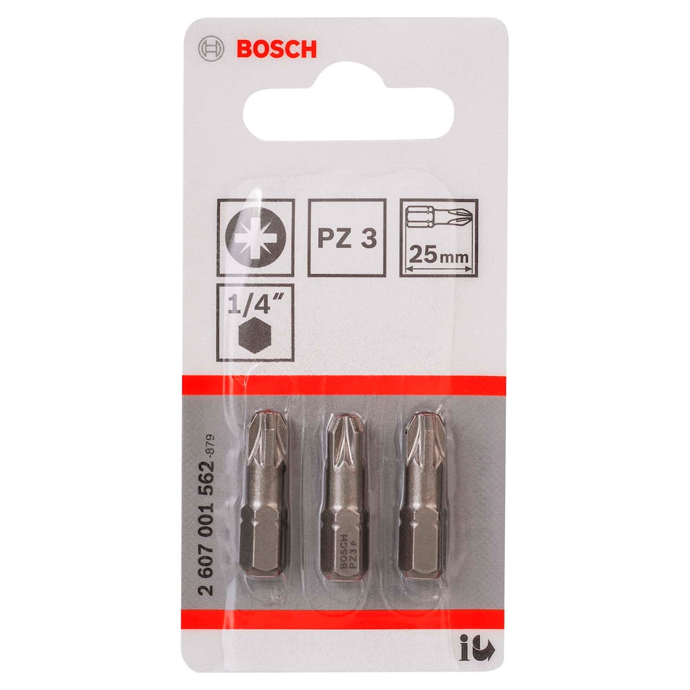 BOSCH PUNTA POZIDRIV 3X25MM 3 UNIDADES - 1
