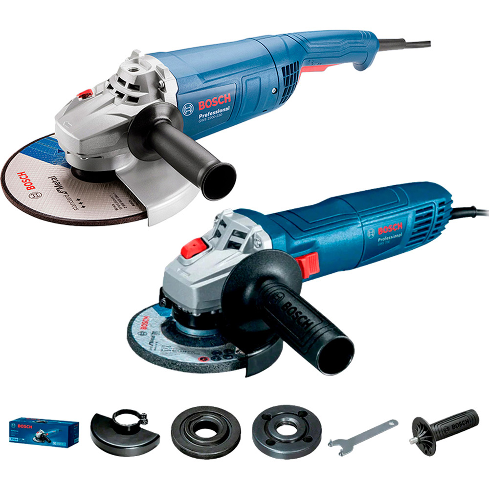 COMBO AMOLADORA BOSCH GWS 2200-230 + GWS 700 - 1