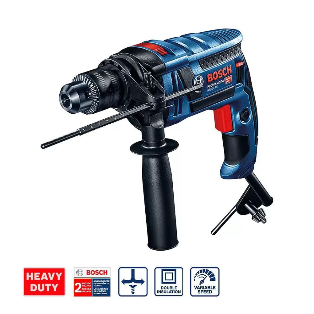 TALADRO PERCUTOR GSB 16+MALETA PLASTICA+SET 103 PIEZAS BOSCH - 2