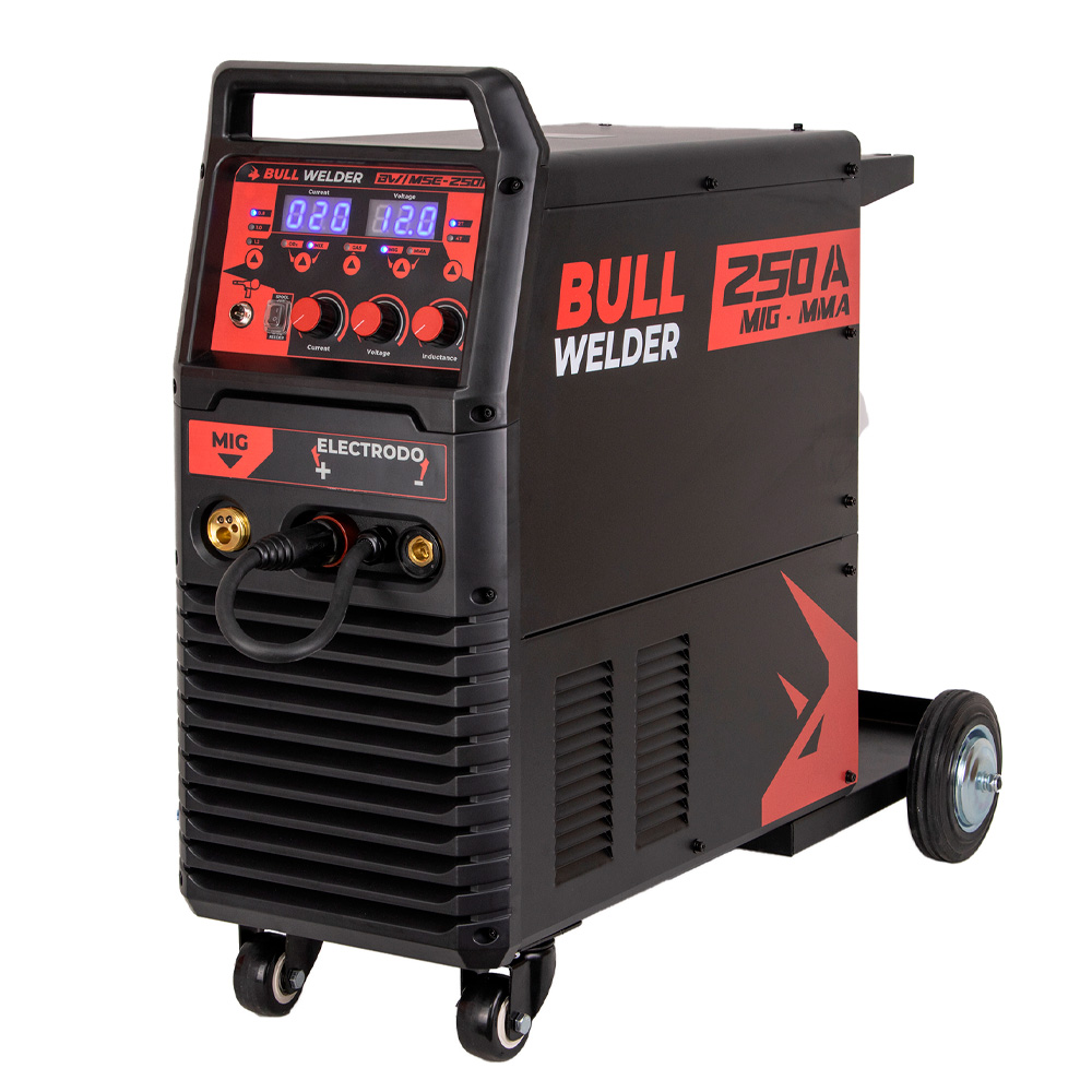 SOLDADORA INVERTER BULL WELDER MIG-MMA-SPOOL GUN 250A - 1