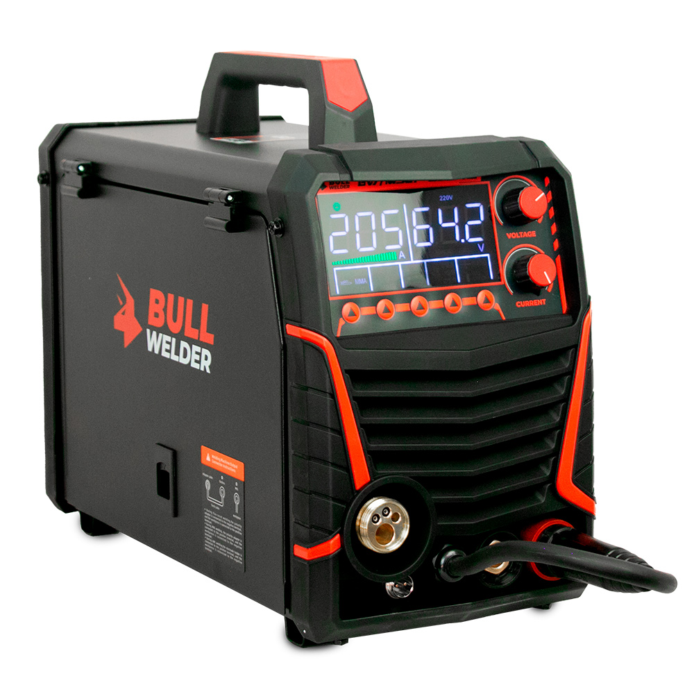 SOLDADORA INVERTER MIG-MMA TIG LIFT- 200 AMP BULL WELDER - 1