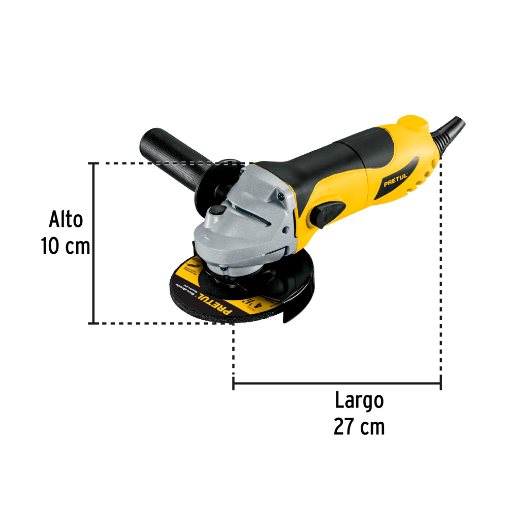 ESMERILADORA ANGULAR 700W PRETUL 4 1/2' 22360 - 4