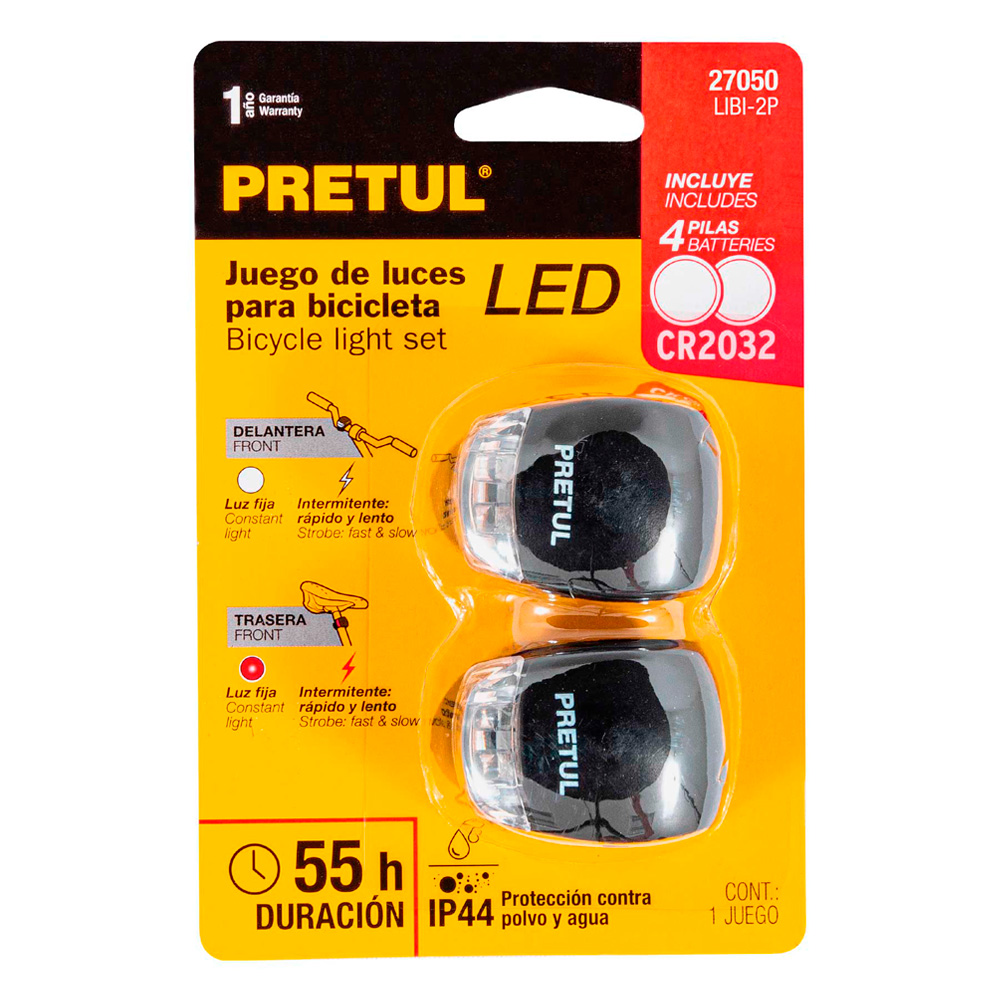 JUEGO DE LINTERNAS PRETUL PARA BICICLETA 27050 - 2