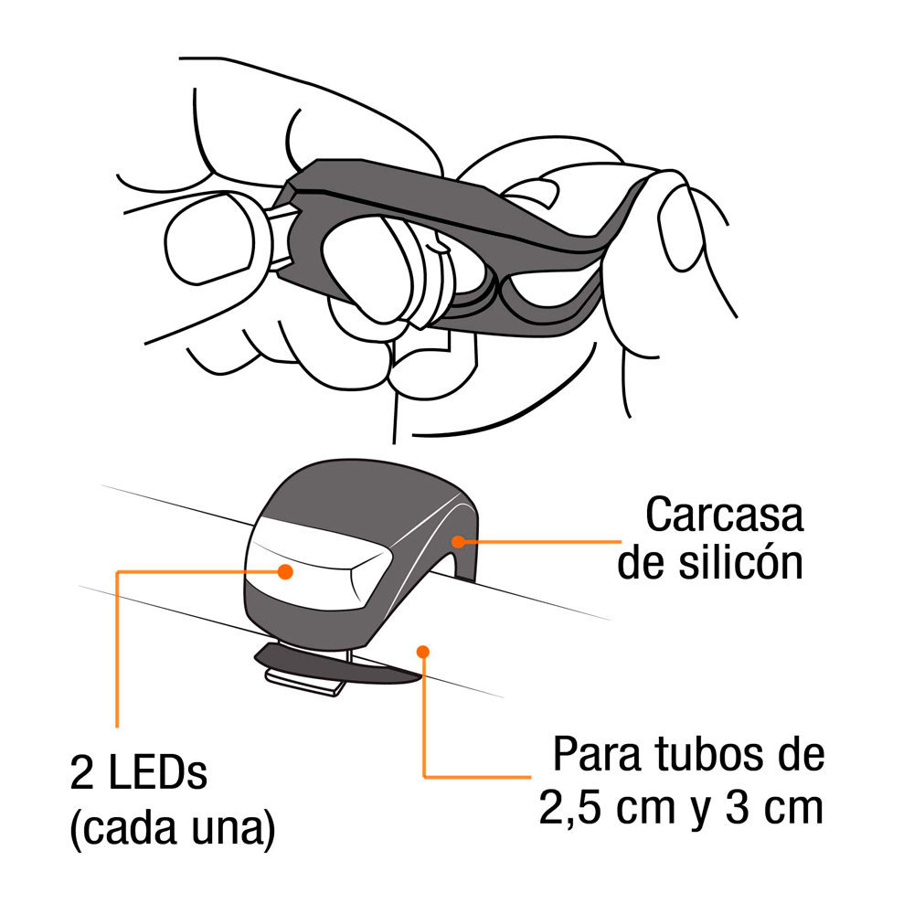 JUEGO DE LINTERNAS PRETUL PARA BICICLETA 27050 - 3