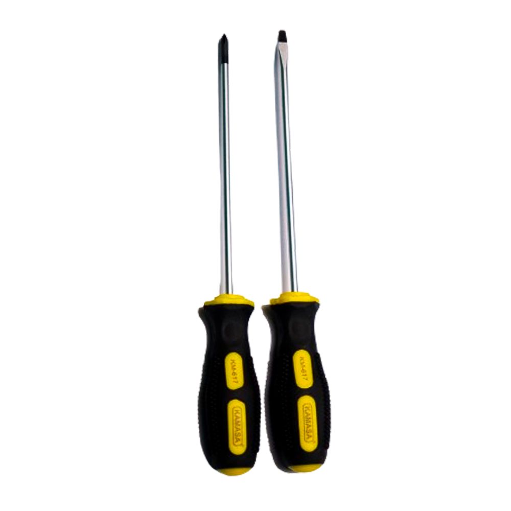 JUEGO DE DESARMADOR 2 PZS ± 3MMX4' PVC KAMASA - 1