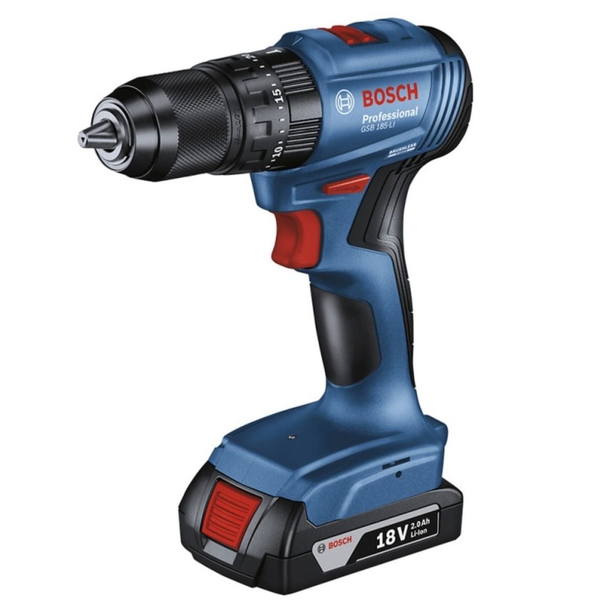 TALADRO PERCUTOR BOSCH GSB 185 18V 1/2” + BATERÍA + CARGADOR - 2