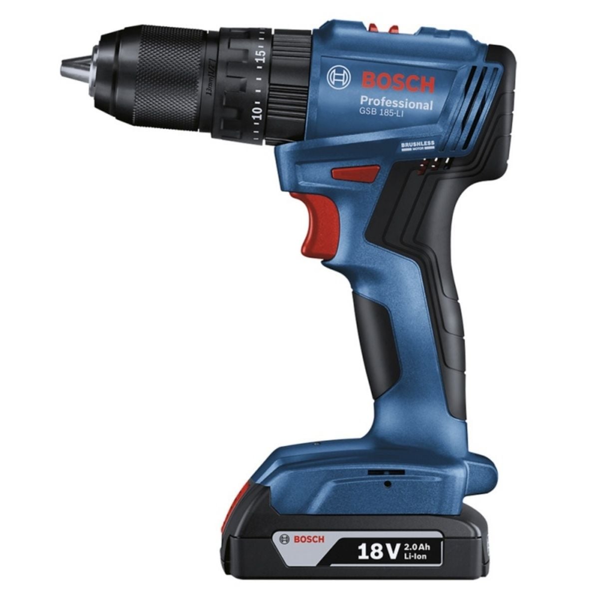TALADRO PERCUTOR BOSCH GSB 185 18V 1/2” + BATERÍA + CARGADOR - 3
