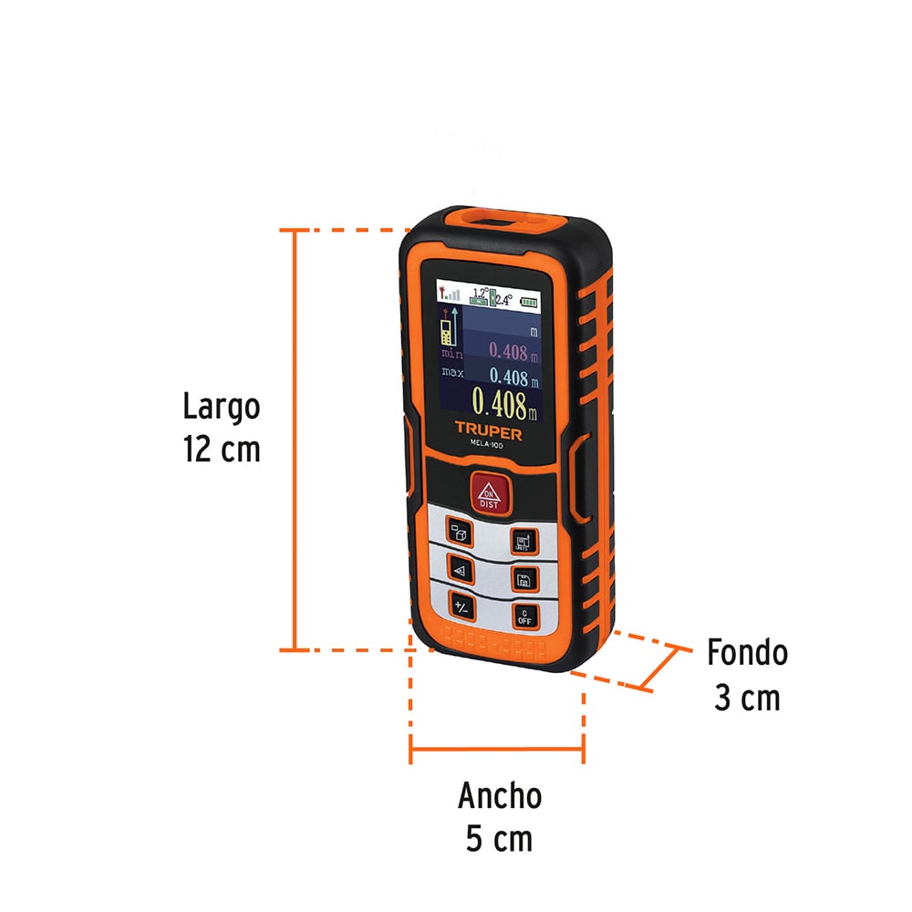 MEDIDOR LASER DE DISTANCIA 100M MELA-100 TRUPER - 3