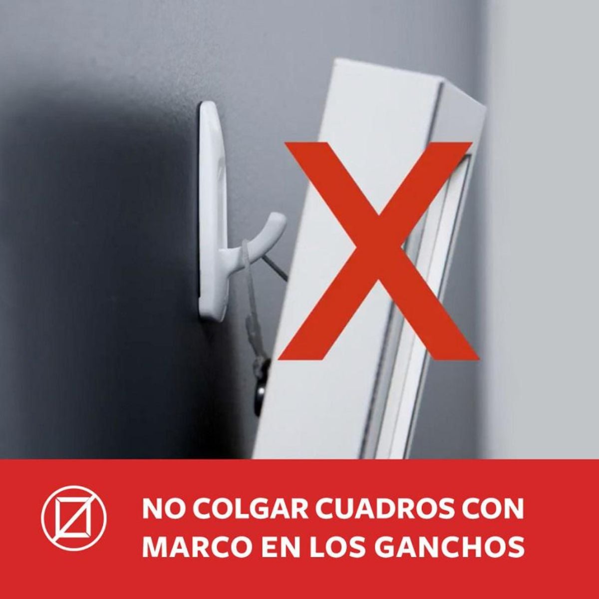 PACK X2 GANCHO COMMAND CLEAR MEDIANO 17091 X2 - 5
