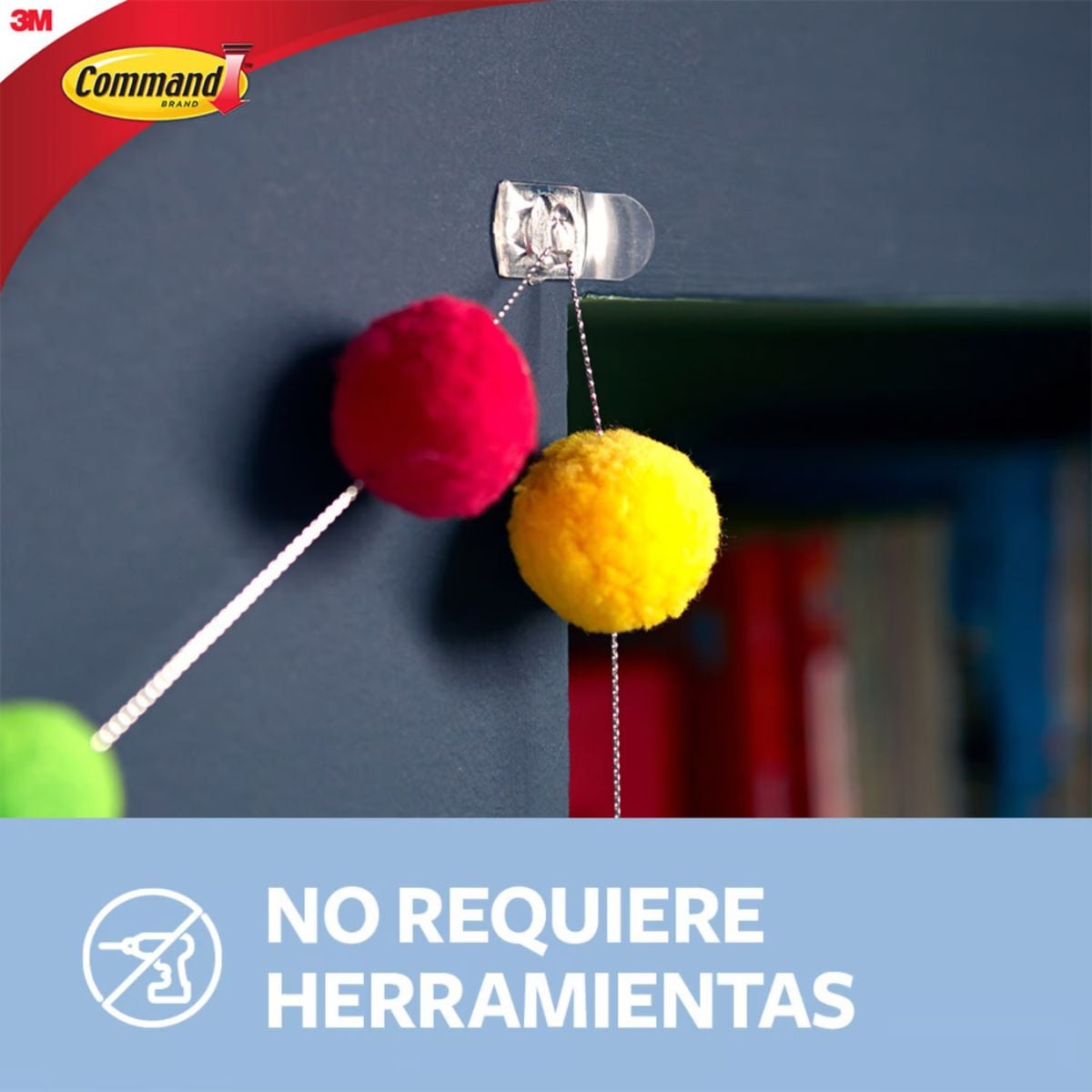 PACK X3 GANCHOS COMMAND DECORATIVOS CLEAR 17026 - 3