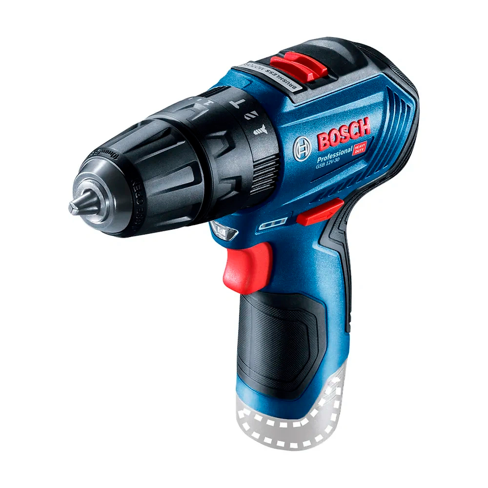 TALADRO PERCUTOR 3/8 GSB 12V-30 BARETOOL BOSCH - 1