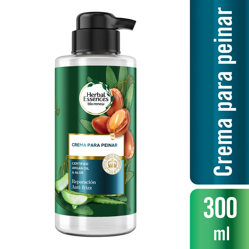 HERBAL ESSENCES CREMA PARA PEINAR ARGAN OIL Y ALOE 300ML - 1