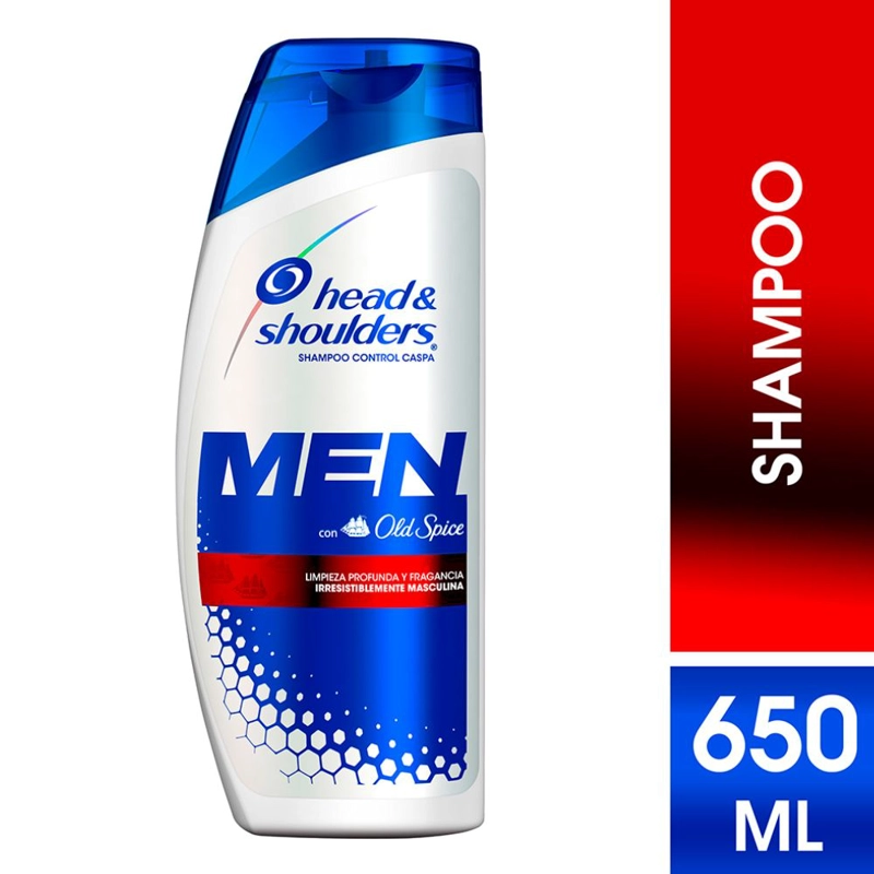SHAMPOO HYS MEN CON OLD SPICE CONTROL CASPA 650 ML - 1