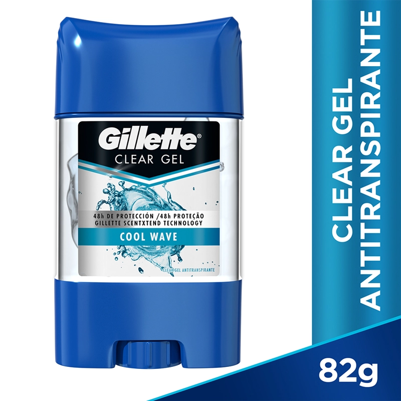 ANTITRANSPIRANTE GEL GILLETTE CLEAR COOL WAVE 82G - 1