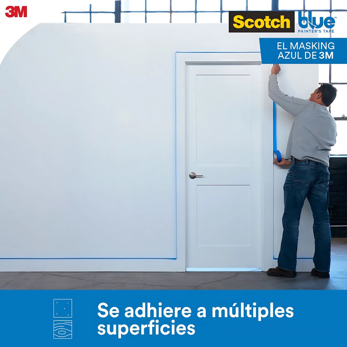 PACK X4 CINTA SCOTCHBLUE MULTISUPERFICIE 24 MM X 54,8 M - 2
