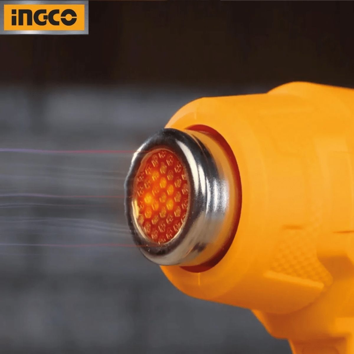 PISTOLA DE CALOR INGCO 20V 550°C INALÁMBRICA + BATERÍA 4AH - 6
